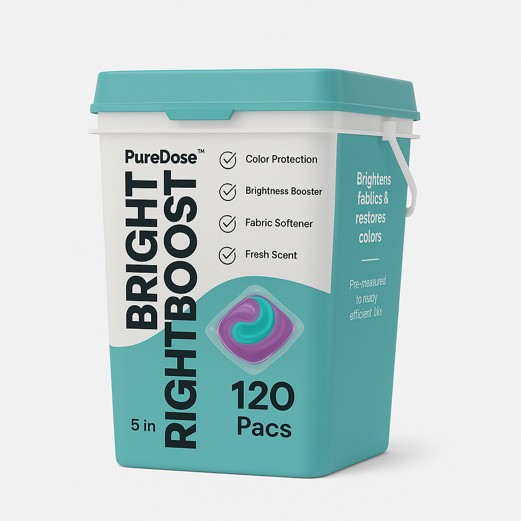 Brighten every wash with PureDose™ BrightBoost.